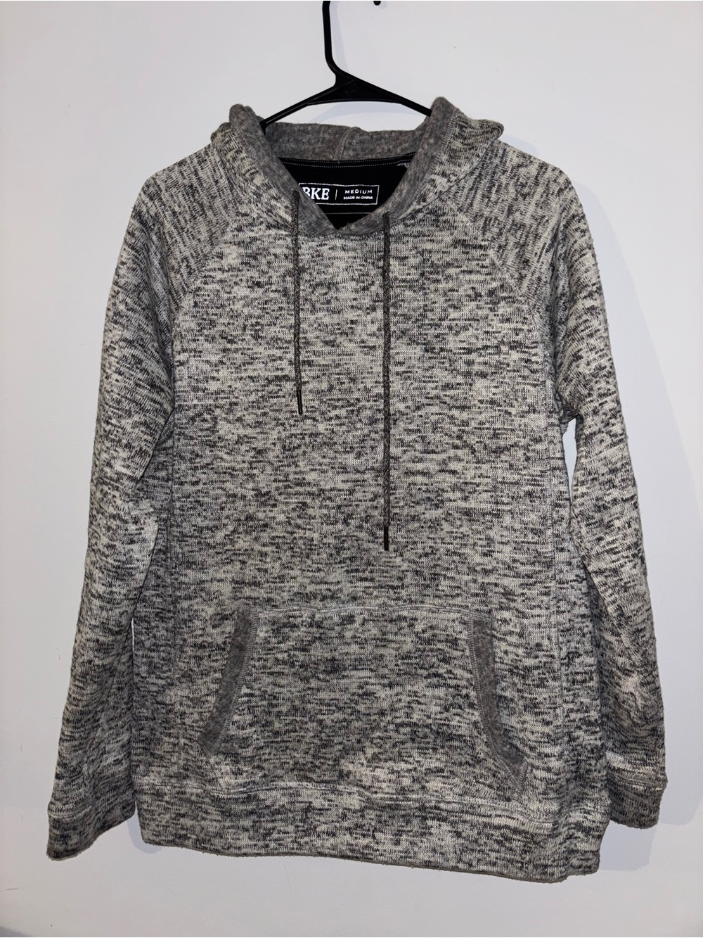 BKE Buckle Mens Medium Heathered Marled Fleece Pullover Hoodie Sweatshirt